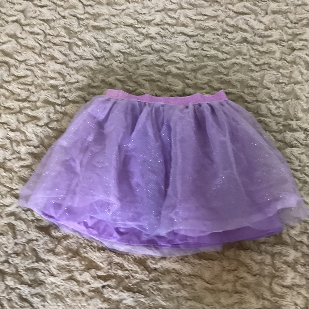 Purple skirt girls sliver sparkles 
Size M 7/8